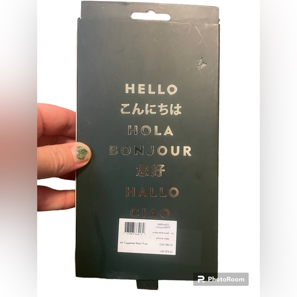 Kate Spade New York IPhone XS/X Orange and Black Animal Scale Pattern - Picture 2 of 9